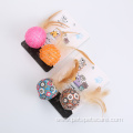 cat application ball with feathers cat toys pack